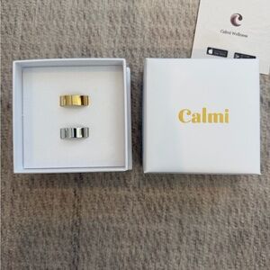 Calmi Gold and Silver Rings Set
